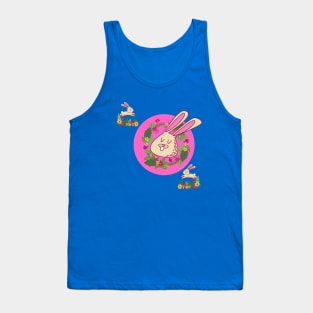 Cute Pink Bunnies Tank Top